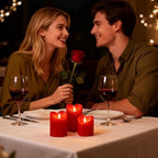 Valentines Day Flameless Candles with Remote, Heart Shaped LED Candles - Image 5
