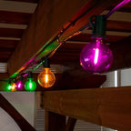 Novelty Lights G40 LED Mardi Gras String Lights, 25 Shatterproof Bulbs - Image 3