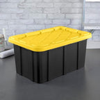 Sterilite Industrial Storage Tote with Lids for Garage, 17 Gallon, 24-Pack - Image 4