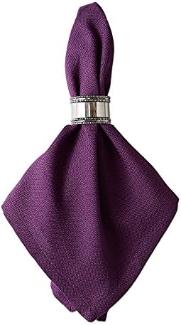 DII Variegated Tabletop, Napkin Set, 20x20, Eggplant, 6 Piece - Image 3