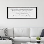 ZZJJHYWGQ Romantic Movie Quote Sign, Black, 32"×12" - Image 7