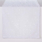 White Sequin Table Runner 6 Pack, 12''x72 Glitter Table Runner - Image 3