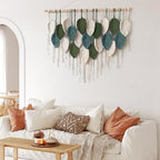 Macrame Wall Hanging Large Boho Home Decor Modern Bohemian Leaves Tapestry - Image 6