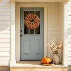 20 Inch Fall Wreaths for Front Door, Maple Leaves Outdoor Wreaths - Image 7