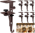 6Pcs Christmas Fireplace Stocking and Garland Hanger Fits 0.87-4.1" Mantle by RGJSTRORE