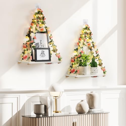 EXIN DECHEN Wall Decor for Bedroom,Floating Shelves,Room Decor Aesthetic - Image 2