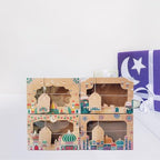 Fjlitx Ramadan Eid Mubarak Favor Boxes 20pcs Eid Mubarak Box Party Favors Candy Ramadan Box with Label Cards and String - Image 5