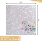 Maison d' Hermine Cloth Napkins Set of 4 Reusable 100% Cotton (20" x 20") - Image 4