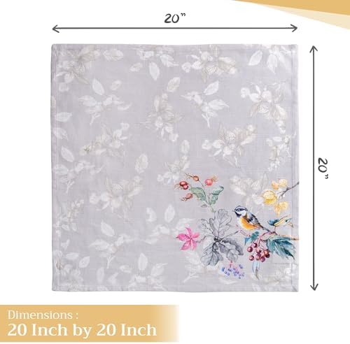 Maison d' Hermine Cloth Napkins Set of 4 Reusable 100% Cotton (20" x 20") - Image 4