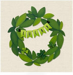 Roeda Brighten Your Life 14922g Lucky Word Banner and Shamrocks with Polka Dots Wreath Kit St. Patrick's Day Magnet Set of 4, 8.5" W x 3.4" H - Image 2