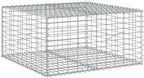 vidaXL Gabion Basket with Cover 39.4"x39.4"x19.7" Galvanized Iron by vidaXL