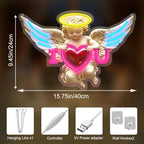 Cupid Neon Sign I Love You 15.75x9.45in Romantic LED Wall Light Dimmable - Image 6