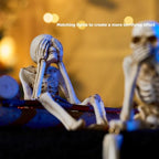 Skeleton Halloween Decorations Indoor, No Evil Resin Figurines - Image 6