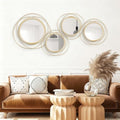 3 Set Sunburst Round Mirrors for Wall Decor Bedroom Bathroom by Cityelf