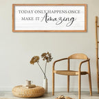 AuraPeak Inspirational Quotes Office Wall Decor, Wood 40"×15" - Image 3
