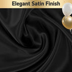24 Pack Black Satin Table Runners 12 x 108 Inch Reusable Seamless Design - Image 6