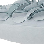 KINGROSE Decorative Soft 3D Flower Throw Pillow Cover, Sky Blue, 12x20 in - Image 4