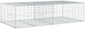 vidaXL Gabion Basket with Cover 78.7"x39.4"x19.7" Galvanized Iron by vidaXL