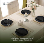 Black Cloth Napkins 17 x 17 Inch - Set of 12-100% Cotton, Absorbent, Washable, Reusable - Perfect Table Napkin for Summer, Everyday, Cocktail Parties, Holiday Gatherings, Dinner - Image 3