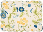 Arya 100% Cotton Quilted Vintage Set of 6 Spring Placemats 13" x 19 - Image 3