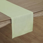 Solino Home 100% Pure Linen Table Runner Sage Green Hemstitch, 14 x 48 in - Image 2