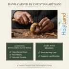 Holy Land Market Hand Carved Olive Wood Napkin Rings Set of 8 Bethlehem - Image 6