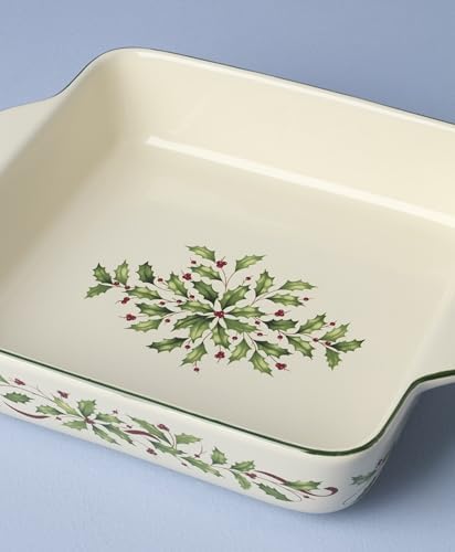 Lenox Holiday Christmas Stoneware Square Baking Dish - Image 4