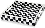Handicrafts Home Handmade Resin Inlay Decorative Ottoman Serving Tray,12x12 by HandicraftsHome