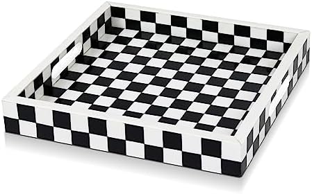 Handicrafts Home Handmade Resin Inlay Decorative Ottoman Serving Tray,12x12 by HandicraftsHome