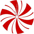 84 Inch Large Christmas Tree Skirt Candy Cane Swirl Christmas Tree Mat Peppermint Candy Red and White Xmas Tree Skirt Decorations for Gingerbread Christmas Home Party Winter Holiday Ornament by partygreeting