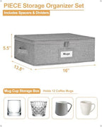 punemi Mug Storage Organizer, 2-Pack Hard Shell Boxes for Packing & Moving - Image 5