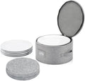 Stack Store Plus More China Storage Container for Dinner Plate - Fit plates up to 11.5" W - Includes 12 Thick Felt Dividers. Hard Shell and Stackable with Padded Interior by Stozu