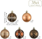 Valery Madelyn 35ct Christmas Tree Decorations Ball Ornaments 2.36 Inches - Image 3