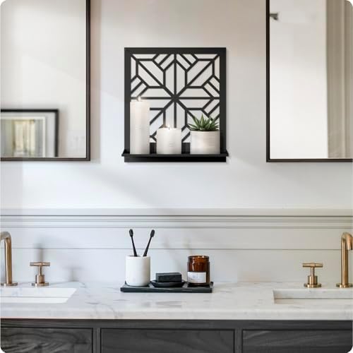 Aesthetics Candle Wall Holder, Modern Bathroom Wall Art for Living Room Bedroom Bathroom (2 Pack 11.8 x 13 in) - Image 6