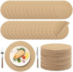 Kochorie 100 Pieces Burlap Placemats 11.8 Inch Round by Kochorie