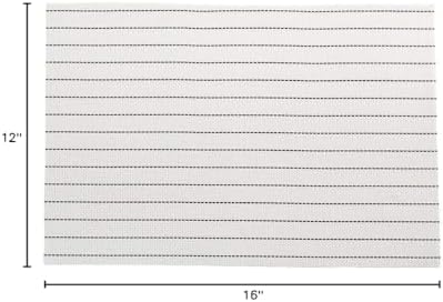 Restaurantware White Vinyl Woven Placemat, 16 x 12 in, 6 Pack - Image 4