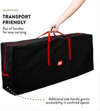 ZOBER 600D Oxford Fabric Large Christmas Tree Storage Bag - Fits 9 Ft Artificial Trees - Tear Proof Waterproof Christmas Tree Bag For Storage Box For Xmas - Strong, Durable Handles - Card Slot - Black - Image 4