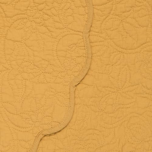Christiana Honey Floral 100% Cotton Quilted Table Runner 14" x 51" - Image 2
