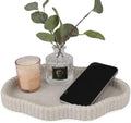 Coffee Table Tray for Home Decor,11" Cloud Sandstone Decorative Tray for Coffee Table Decor,Modern Organizer for Living Room&Kitchen Counter(Model B) by Unknown