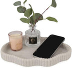 Coffee Table Tray for Home Decor,11" Cloud Sandstone Decorative Tray for Coffee Table Decor,Modern Organizer for Living Room&Kitchen Counter(Model B) by Unknown