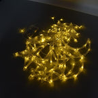 126 LED Star Lights, Battery Powered Twinkle Star Moon Fairy Lights, Curtain String Lights for Ramadan Window Wedding Garden Christmas Decoration, with 2 Lighting Modes - Image 5