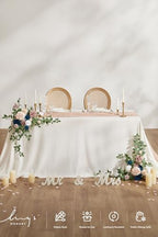 Ling's moment 2 Pack Navy Blue Floral Garland Wedding Arch Flowers - Image 4