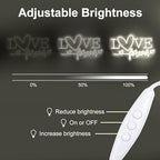 Love Forever Heart Neon Sign, Wedding Party LED Neon Light Valentine's Day Wedding Backdrop Decor Gift For Lover Valentine's Day Gift, LED Romantic Light, Couple Space Accent-Warm White-16.5" - Image 4