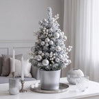 Daifunli 8 Pcs Silver Christmas Tree Picks 7.87 Inch Christmas Balls Ornaments Xmas Hanging Decorations for Xmas Tree Topper DIY Wreath Holiday Floral Vase Fillers Crafts Home Decor by Huiinen