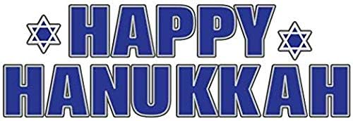 VictoryStore Yard Sign Outdoor Lawn Decorations: Happy Hanukkah Yard Sign Letters, Includes Stakes - Image 2
