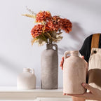 Ceramic Vase Home Table Decor - Flower Vase Set of 3 Living Room Kitchen Decorations Farmhouse Modern Rustic Vases Decorative Centerpiece for Shelf Bedroom Office Bathroom Dining Coffee Desk - Image 6
