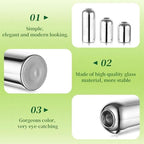 Hewory Silver Glass Bud Vases for Flowers: 12PCS Chrome Small Vases Bulk - Image 6