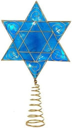 Kurt Adler 13" Battery-Operated Deluxe Hanukkah Tree Topper - Image 4