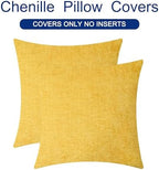 CaliTime Decorative Throw Pillow Covers 24 X 24 Inches Mustard Yellow - Image 6
