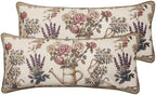 patdrea Designer Velvet Throw Pillow Cover,Set of 2,12"x28"-Hoenycan by patdrea